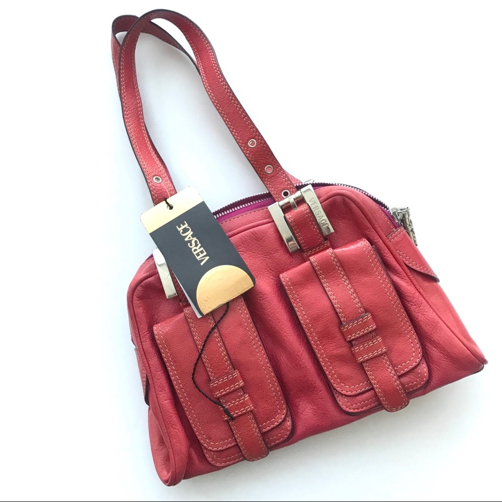 Versace Tulip Pink hand bag / purse